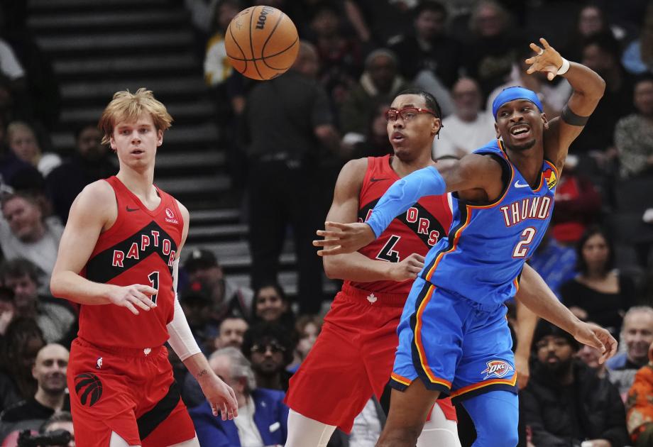 NBA-雷霆129-92猛龙 亚历山大30分