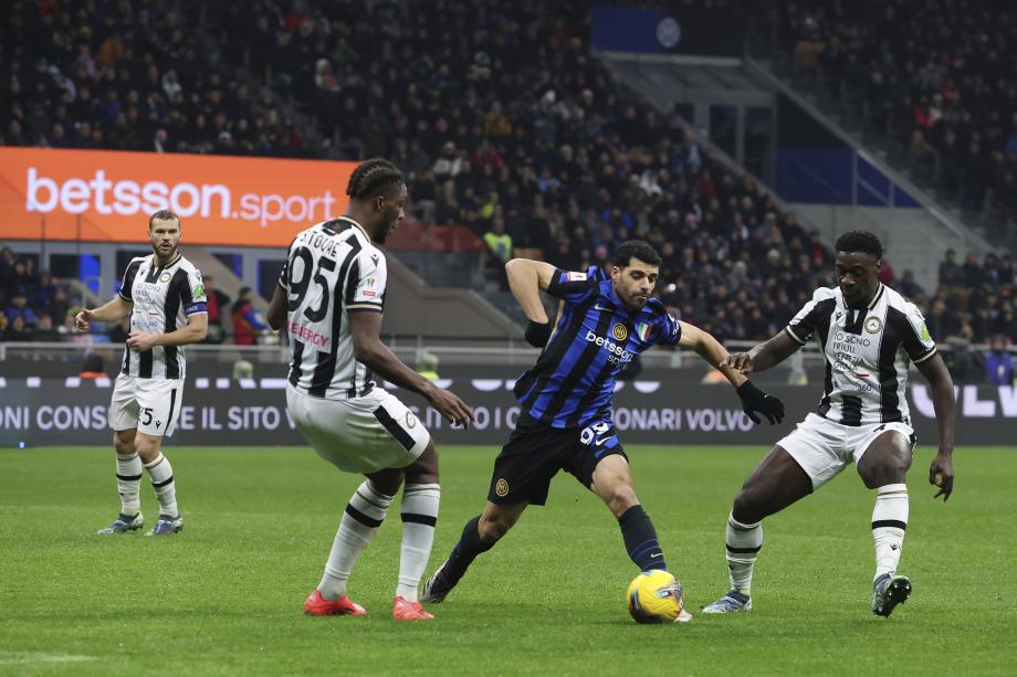 意杯-阿瑙建功 国米2-0乌迪内斯晋级8强