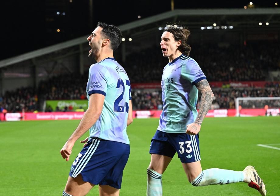 热苏斯破门马丁内利建功 阿森纳逆转布伦特福德