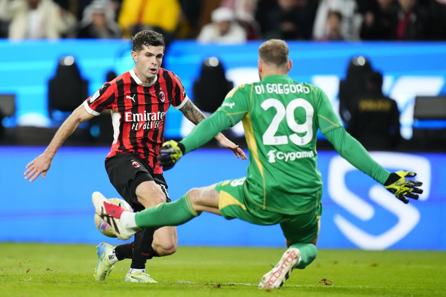 意超杯-AC米兰2-1逆转尤文晋级决赛 将与国米争冠