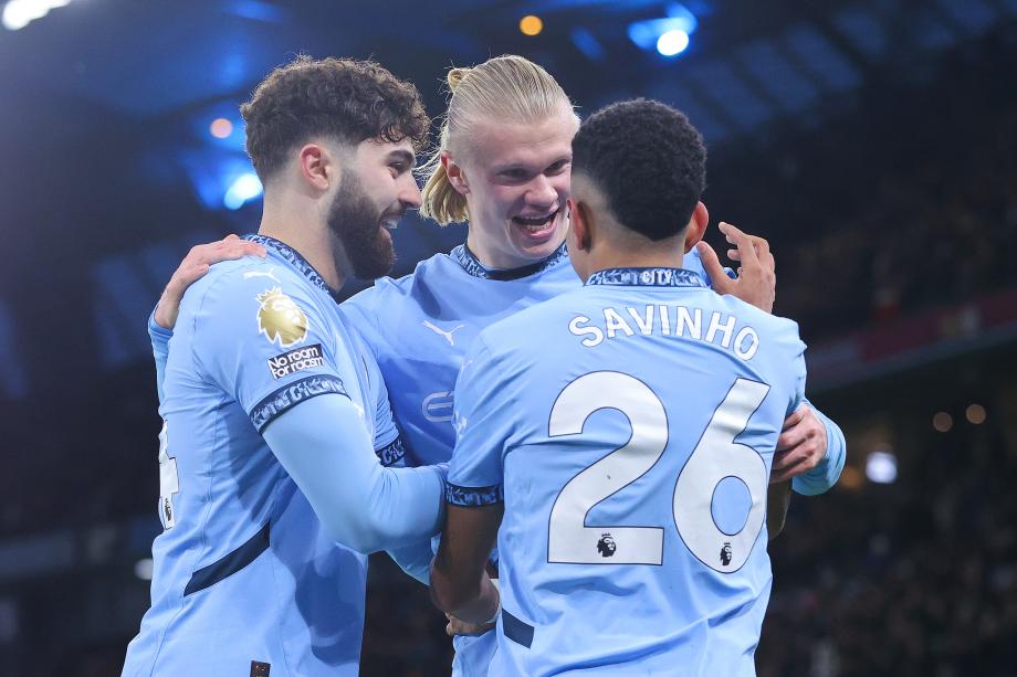 萨维尼奥造三球哈兰德双响 曼城4-1取两连胜