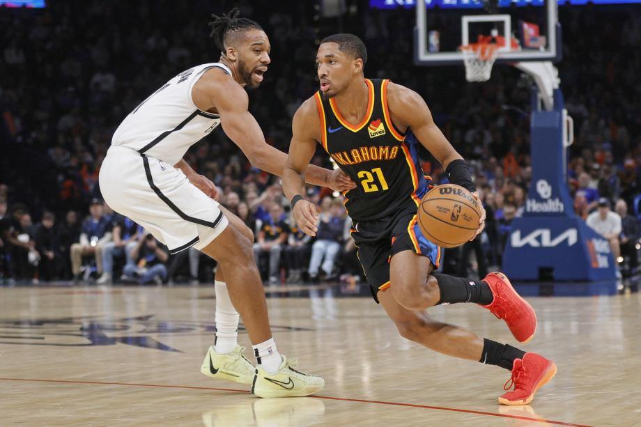 亚历山大27+10约翰逊15分 雷霆大胜篮网