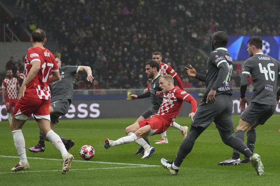 欧冠-莱奥破门 米兰主场击败赫罗纳收获五连胜