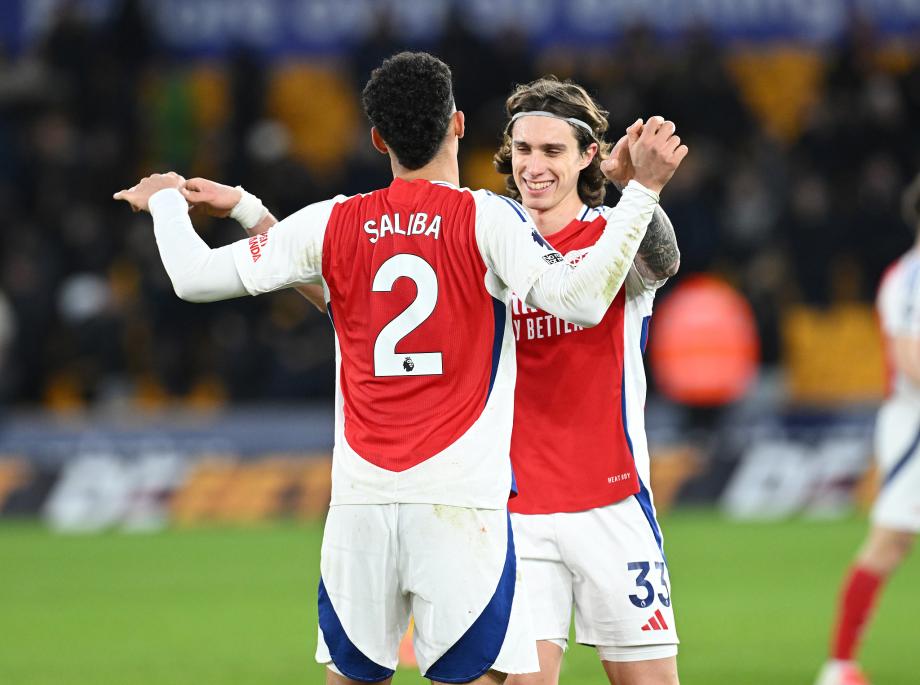 卡拉菲奥里破门 阿森纳战胜伍尔弗汉普顿