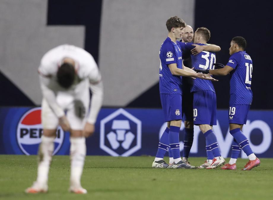 欧冠-普利西奇破门 10人米兰1-2萨格勒布迪纳摩