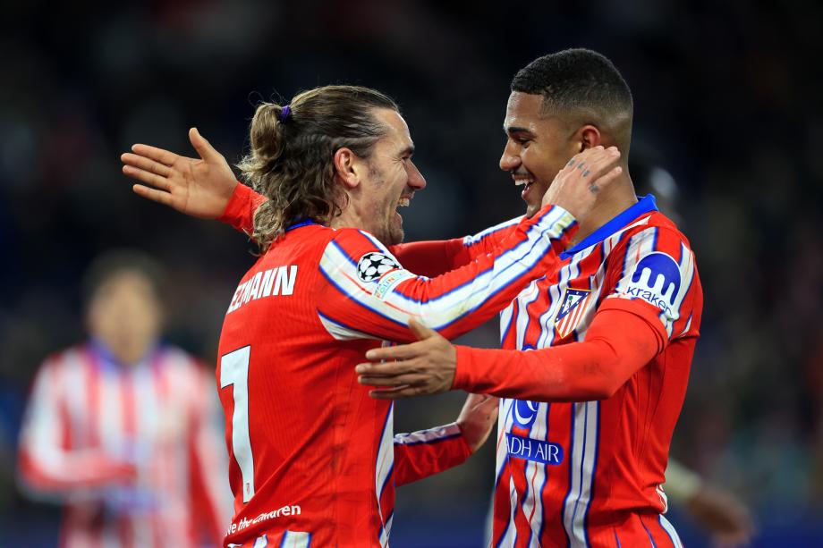 欧冠-格列兹曼双响 马竞4-1萨尔茨堡红牛进16强