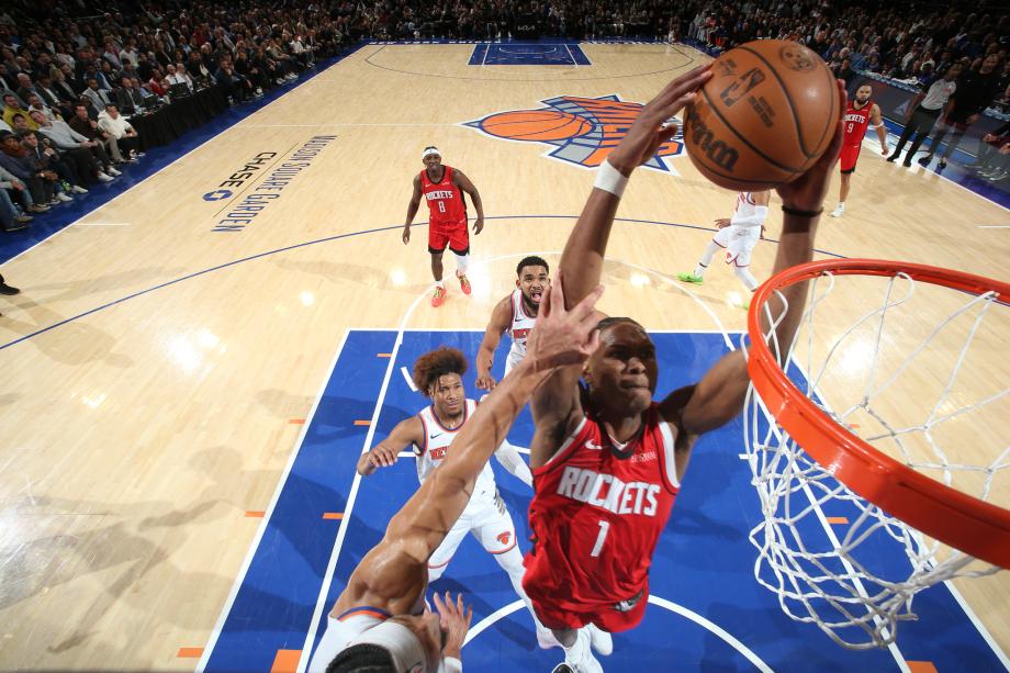 布伦森42+10汤普森25+11+11 尼克斯胜火箭