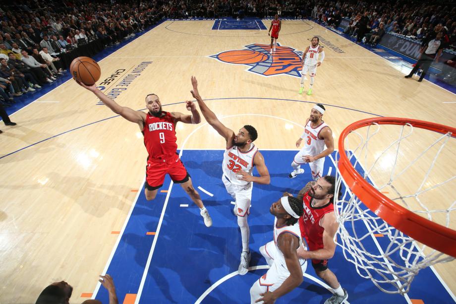 布伦森42+10汤普森25+11+11 尼克斯胜火箭