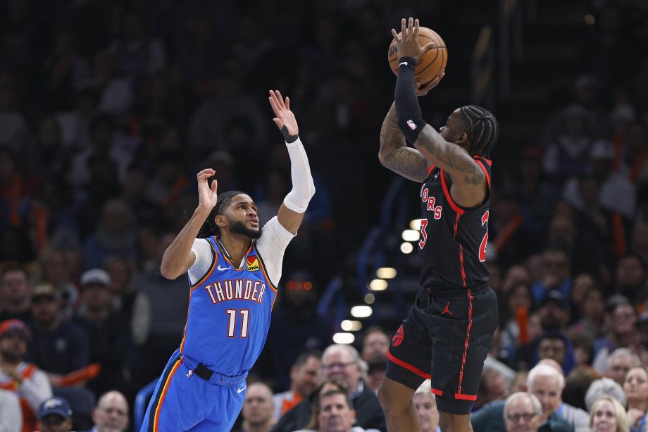 雷霆主场121-109战胜猛龙 亚历山大25+6