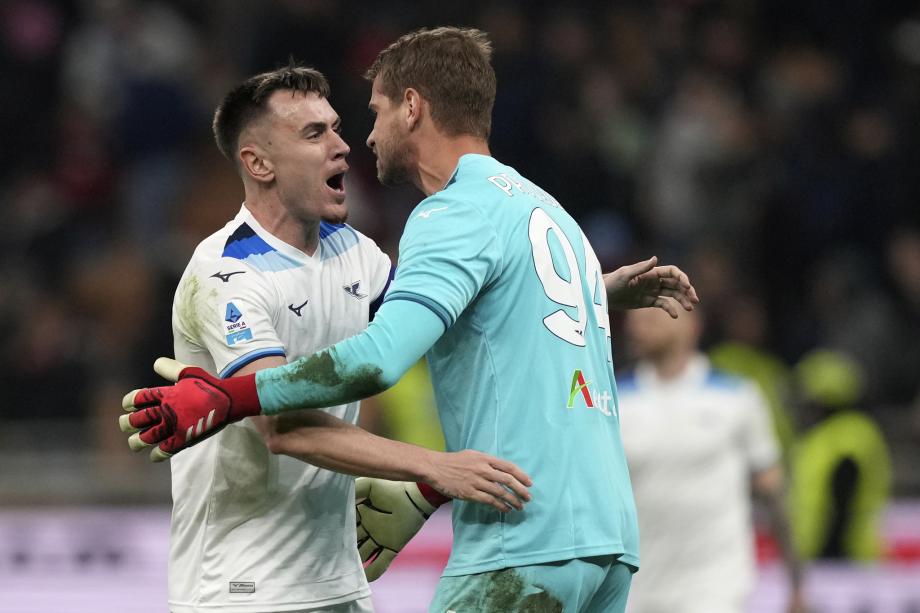 丘库埃泽破门迈尼昂送点 十人米兰1-2拉齐奥