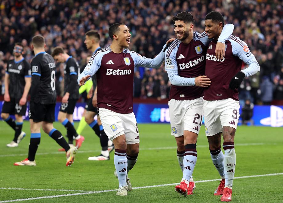 阿森西奥梅开二度 维拉3-0布鲁日晋级8强创历史