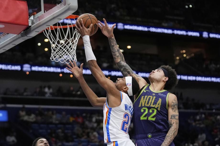 卡尔森26分10板 雷霆客场轻取鹈鹕