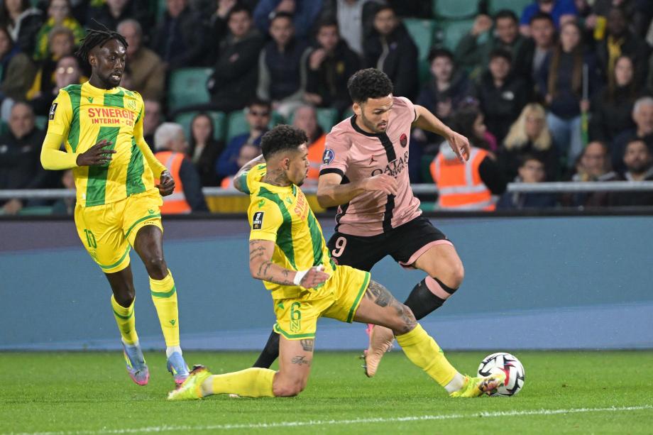 法甲-维蒂尼亚破门 巴黎1-1南特30轮不败