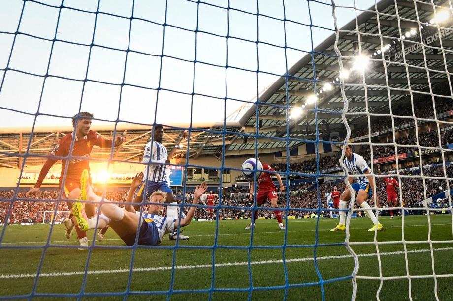 三笘薰破门辛谢尔伍德制胜 布赖顿3-2利物浦