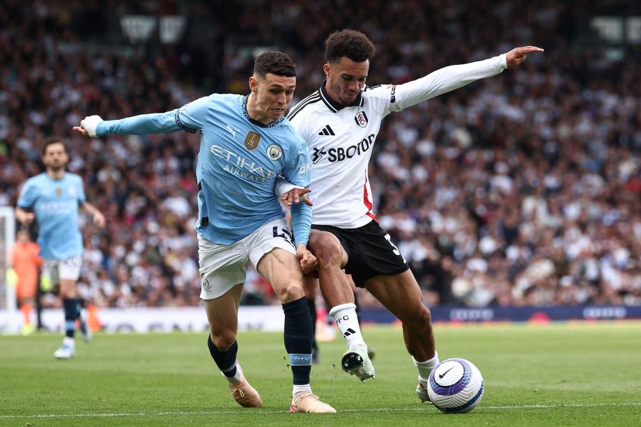 京多安倒钩哈兰德点射 曼城2-0富勒姆获联赛第3