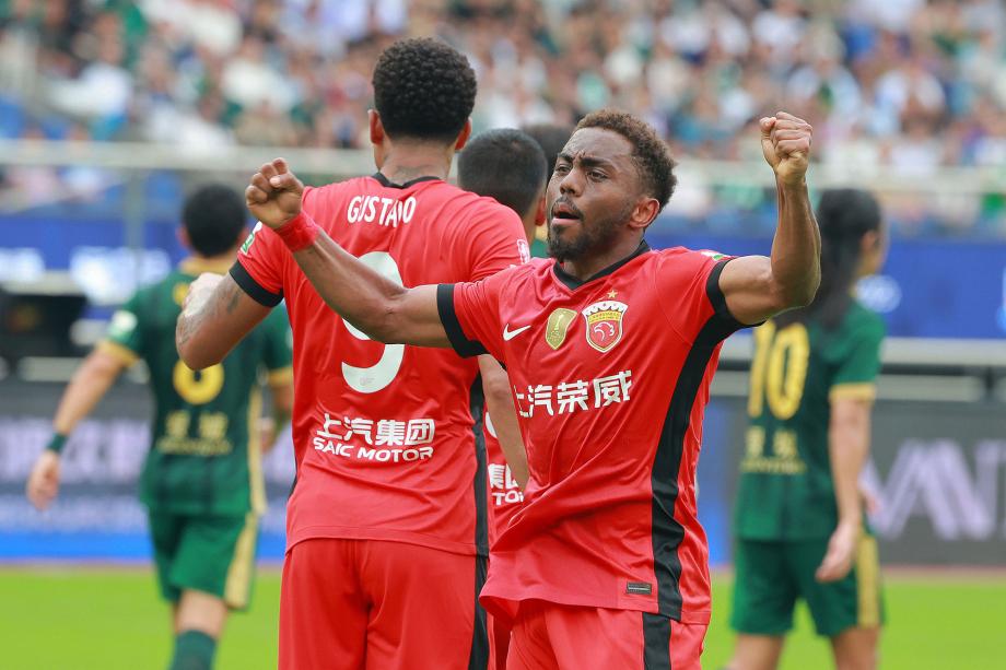 补时阶段头球绝平 浙江队2-2战平上海海港