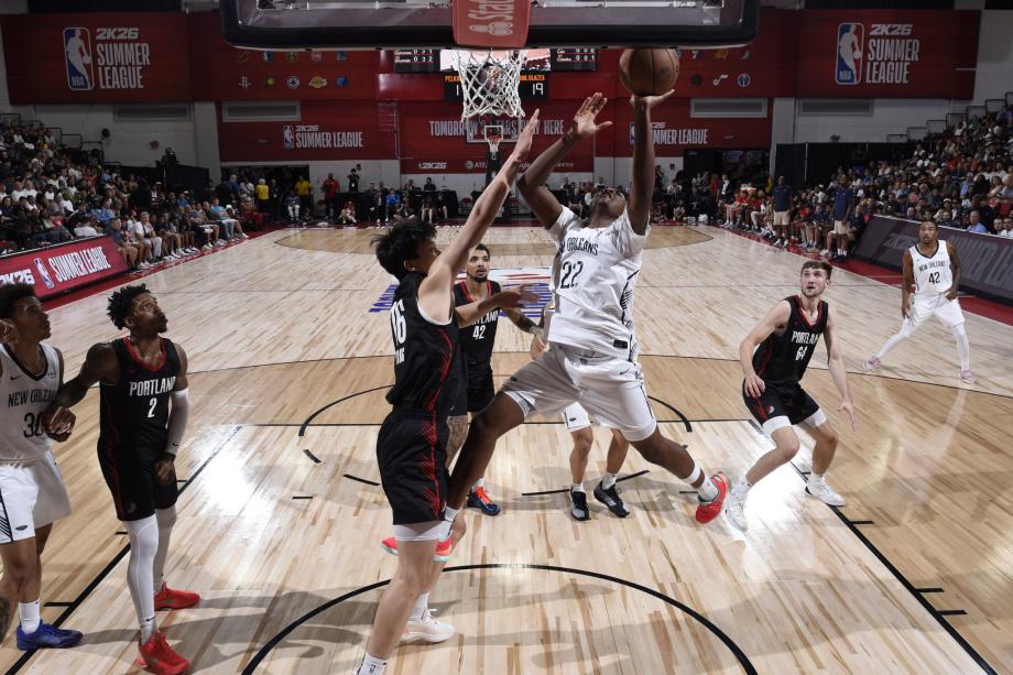 杨瀚森夏联新高15分 开拓者93-87力克鹈鹕