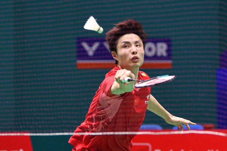 [图]石宇奇2-0翁泓阳晋级中国羽毛球公开赛男单16强体育集锦