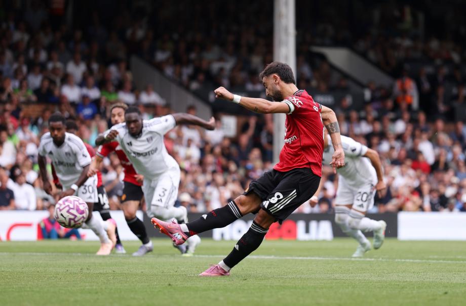 英超-B费失点 曼联1-1富勒姆暂列积分榜第16