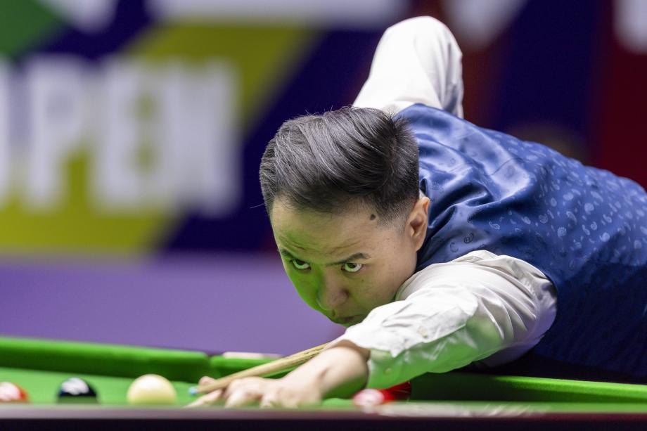 [图]肖国栋5-2打败穆迪 晋级斯诺克武汉公开赛四强