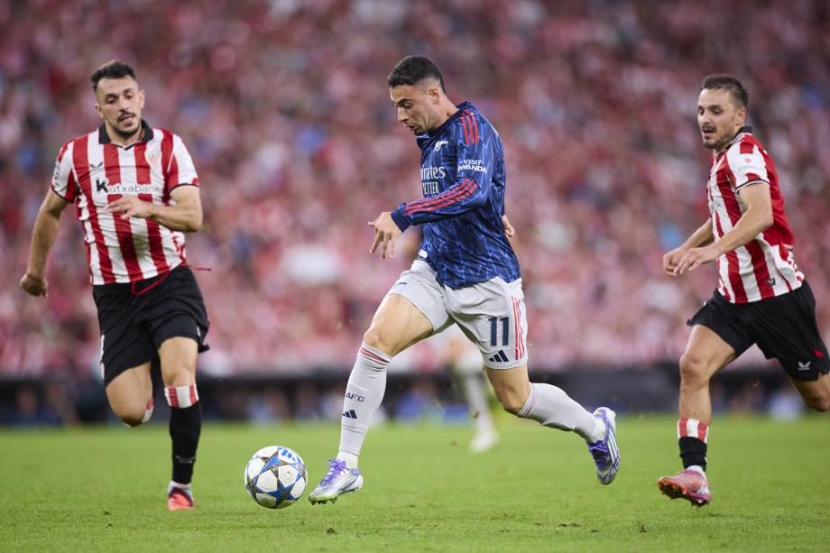 欧冠-马丁内利、特罗萨德破门 阿森纳2-0毕尔巴鄂