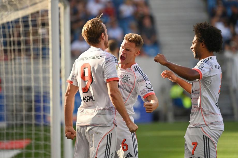 德甲-凯恩帽子戏法 拜仁4-1霍芬海姆开赛四连胜