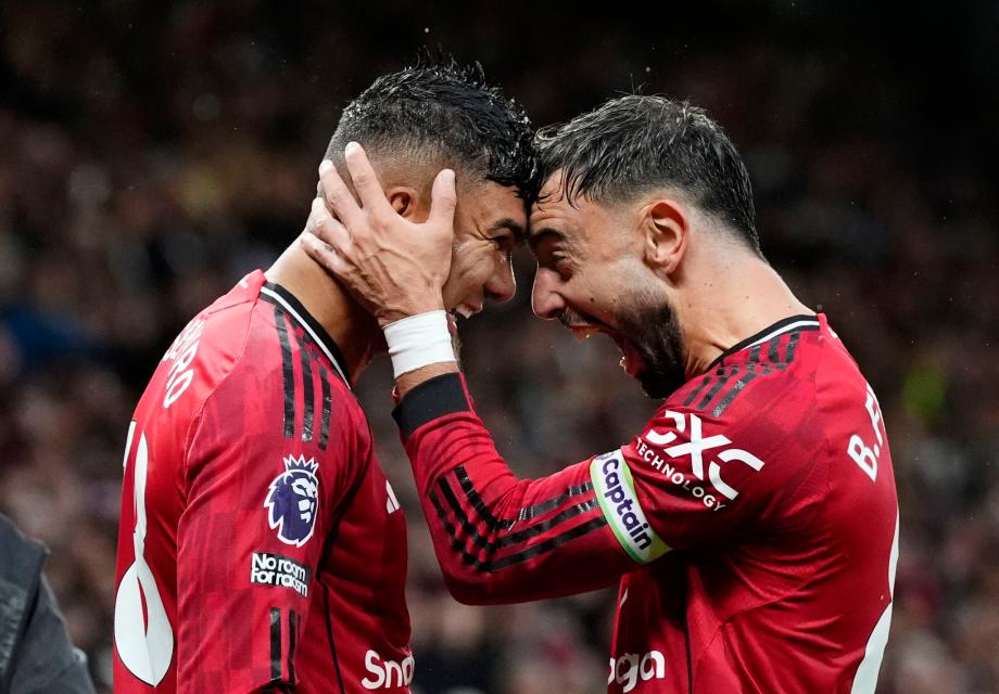 英超-B费、卡塞米罗破门 十人曼联2-1十人切尔西