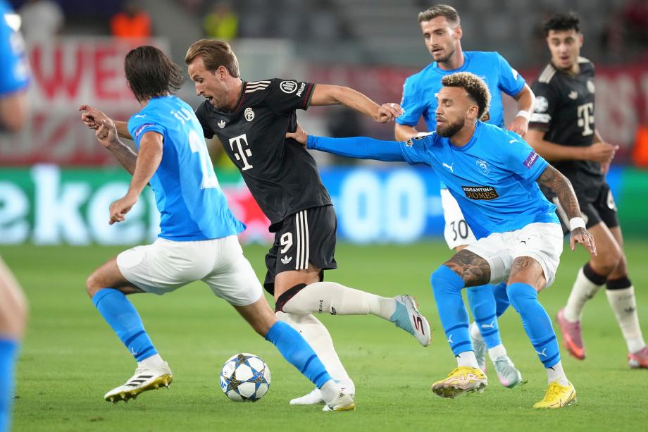 凯恩双响奥利塞杰克逊传射 拜仁5-1取欧冠两连胜