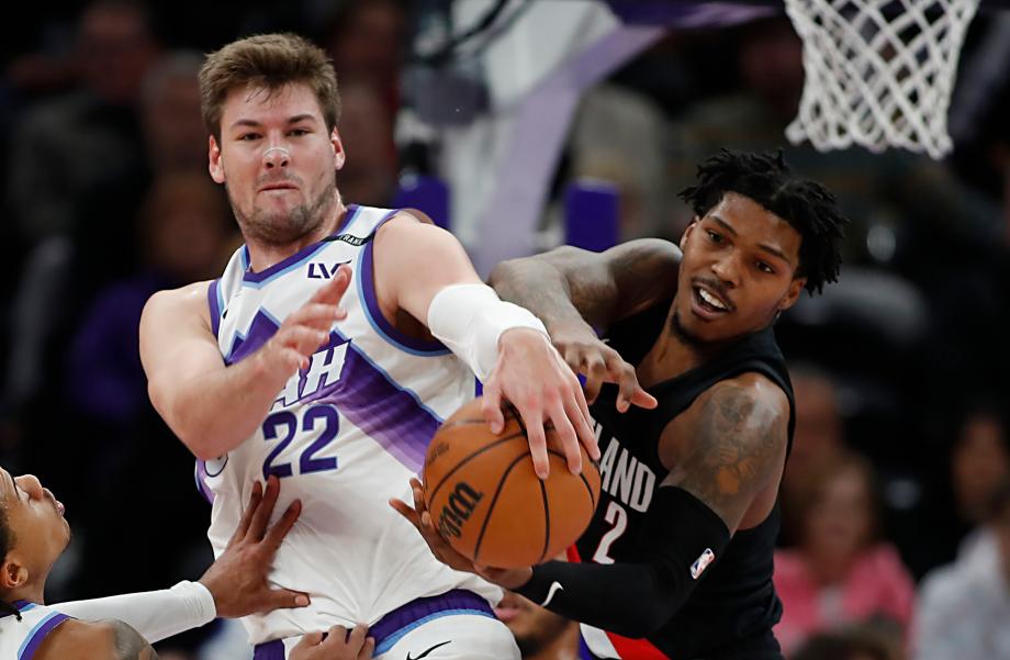 杨瀚森3分1助1盖帽 开拓者季前赛收官战惜败爵士