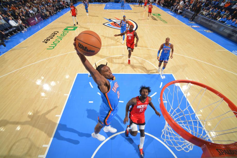 亚历山大罚球准绝杀申京39+11+7 双加时雷霆险胜火箭