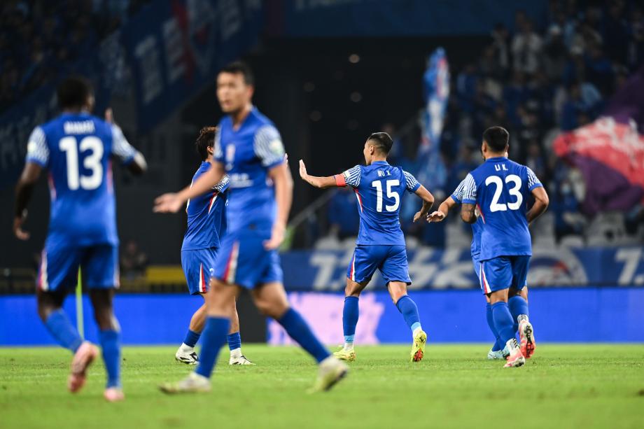 吴曦进球路易斯破门 上海申花战平大连英博