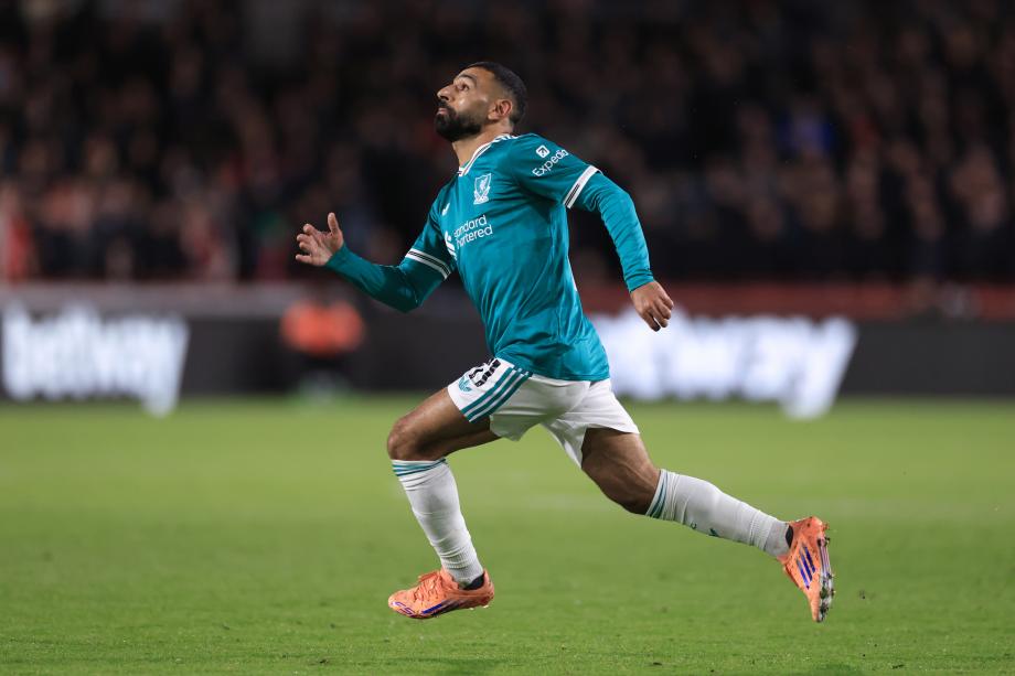 英超-萨拉赫破门范戴克送点 利物浦2-3布伦特福德