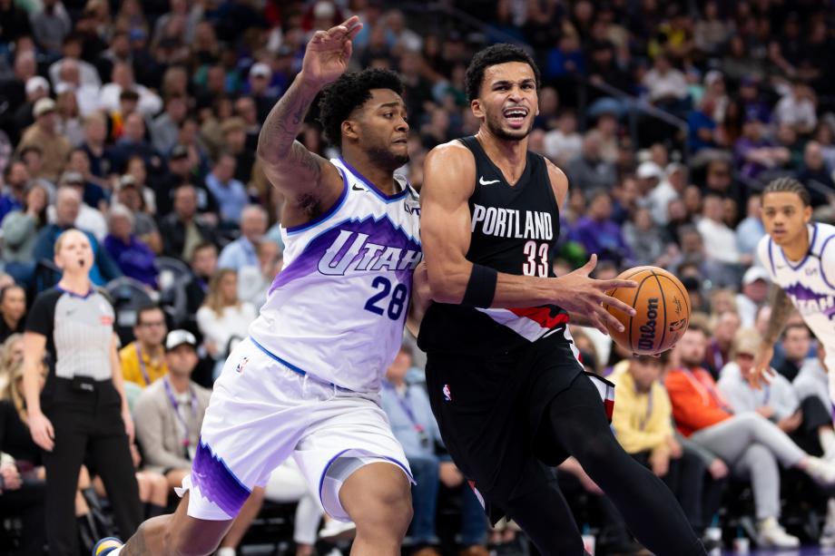 杨瀚森2分马尔卡宁32+5 开拓者客场险胜爵士