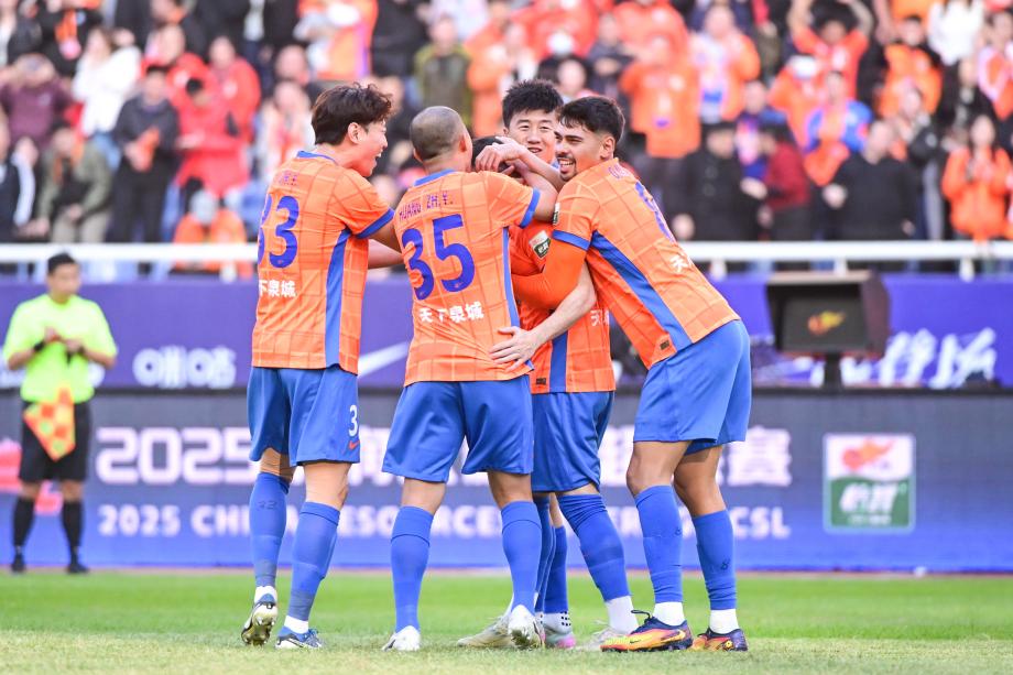 卡扎伊什维利破门 山东泰山战胜天津津门虎