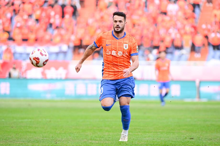 卡扎伊什维利破门 山东泰山战胜天津津门虎