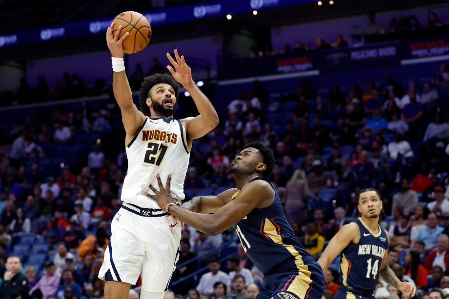 约基奇28+11+12+9失误6犯 掘金力克鹈鹕