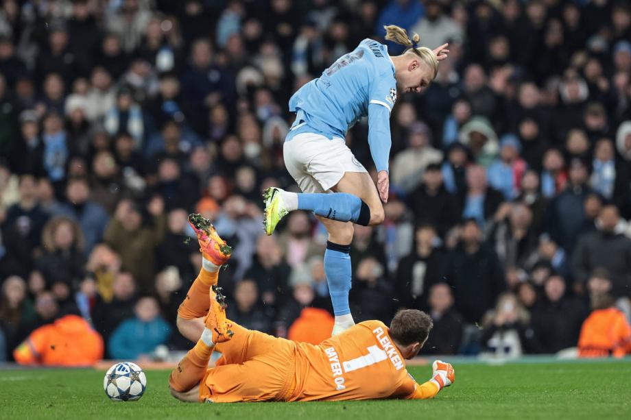 哈兰德失良机 曼城0-2勒沃库森本赛季欧冠首败