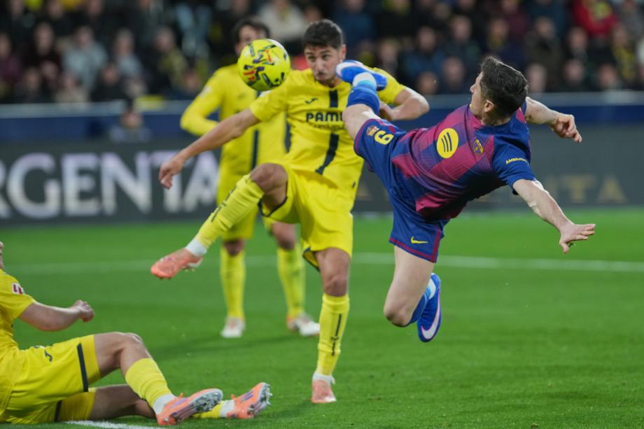 西甲-拉菲尼亚、亚马尔破门 巴萨2-0比利亚雷亚尔