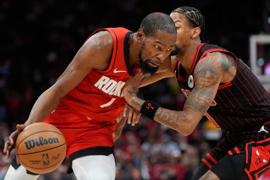 杜兰特28+10 火箭险胜公牛结束3连败