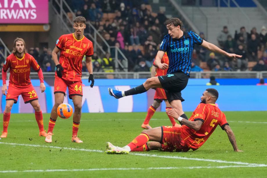 意甲-埃斯波西托替补制胜 国米1-0莱切近8轮7胜