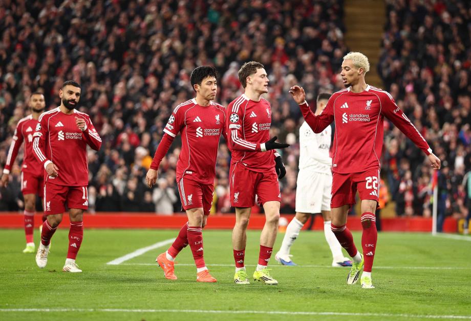 欧冠-麦卡双响埃基蒂克传射 利物浦6-0卡拉巴赫