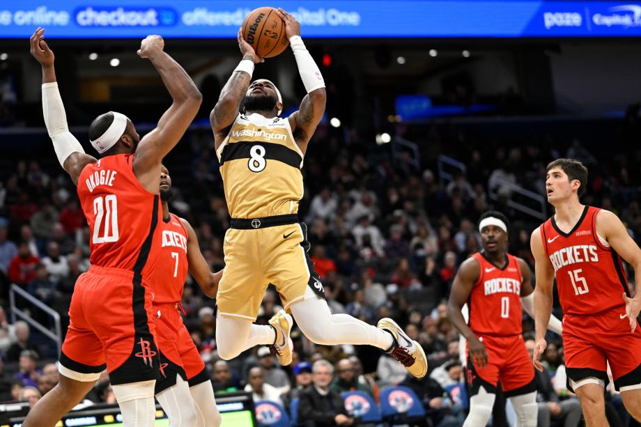 申京32+12杜兰特30+7 火箭送奇才5连败