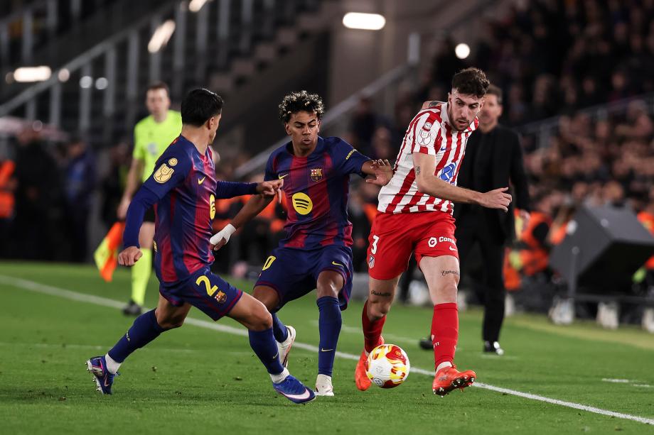 贝尔纳尔双响 巴萨总比分3-4马竞无缘国王杯决赛