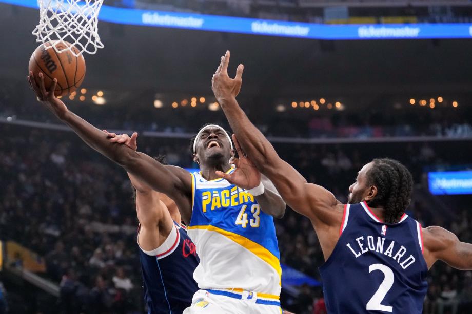 NBA-莱昂纳德三节29+8 快船主场大胜步行者