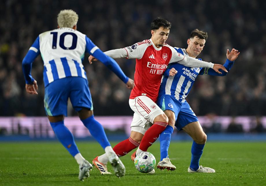 英超-萨卡兜射制胜 阿森纳1-0布莱顿联赛3连胜