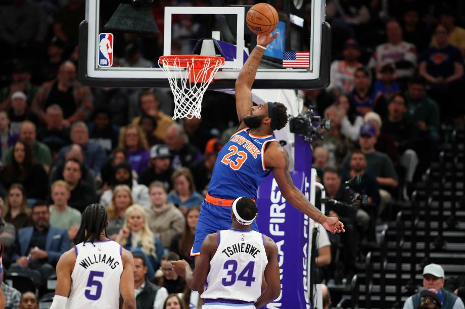 唐斯21+7+7布伦森28分 尼克斯4人20+逆转爵士