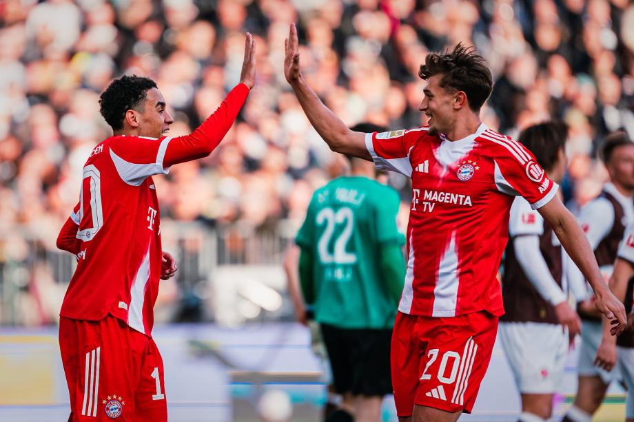 穆西亚拉传射建功 拜仁客场5-0大胜圣保利