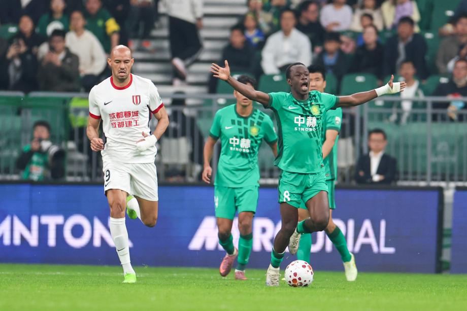 廖力生进球韦世豪破门 成都蓉城胜北京国安