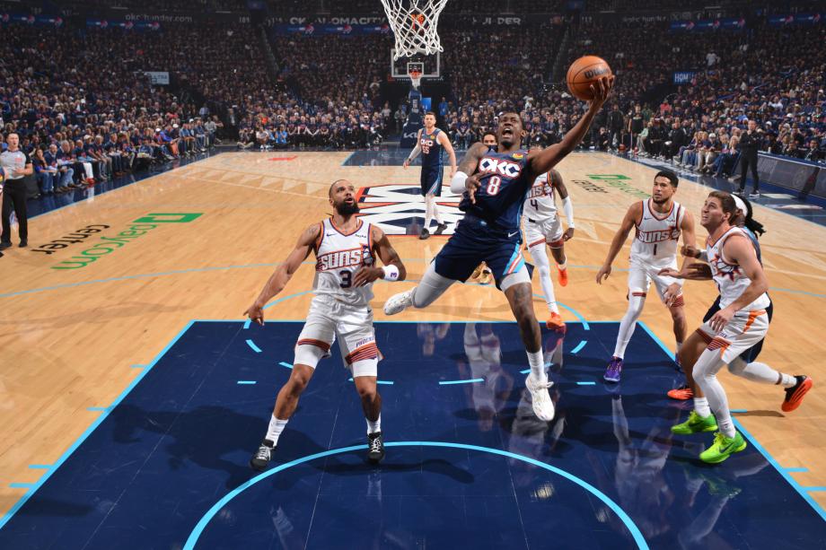 亚历山大37+9霍姆格伦19+8 雷霆胜太阳总分2-0