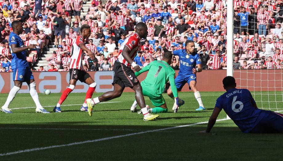 英超-10人切尔西1-2桑德兰近9轮仅1胜 无缘欧战